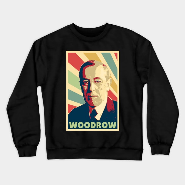 Woodrow Wilson Vintage Colors Crewneck Sweatshirt by Nerd_art